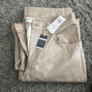 NWT Abercrombie Curve Love Vegan Leather Pants